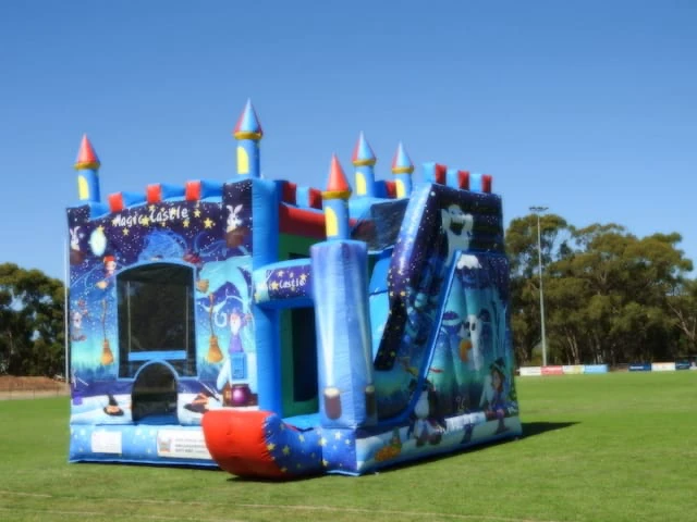 colourful magical jumping castle