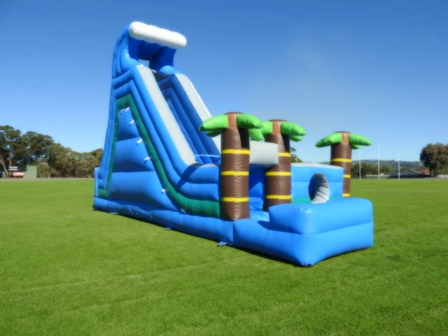 side view of obstacle water slide from I Jump Jumping Castles Adelaide