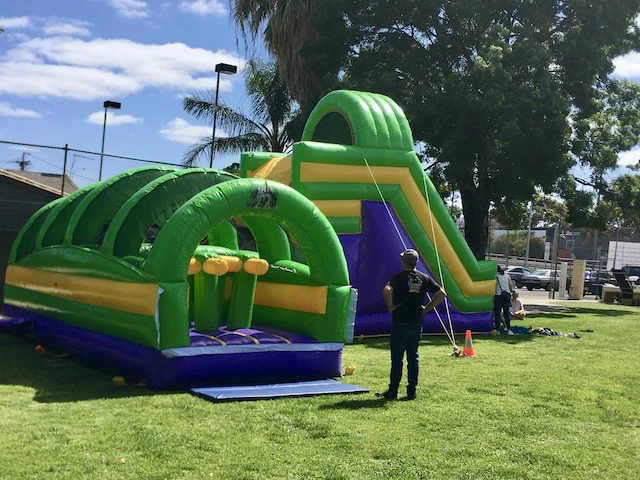 event with a free jumping castle