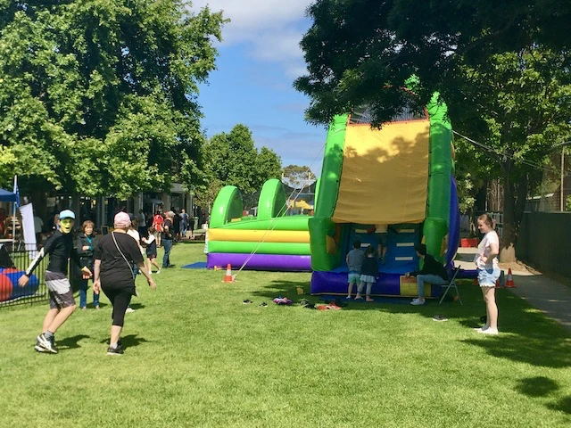 Image of jumping castle t an event and Jumping Castles Hire Links​