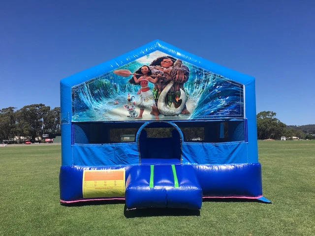 Mini bouncy castle with Moana