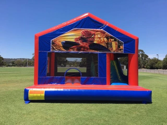 jumping castle Spiderman banner