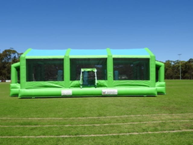 Inflatable soccer pitch