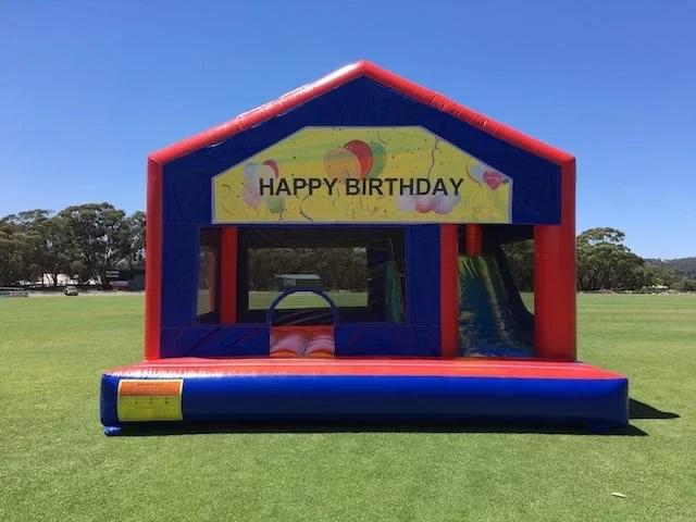 jumping castle Happy birthday theme banner