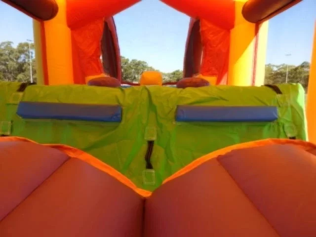 Obstacle inflatable bouncy castle inside view